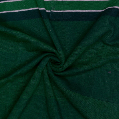 Green Chest Stripe Polo T-shirt